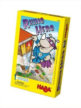 HABA Rhino Hero 3D-Stacking Game- up over 3 feet tall- Multilingue New Sealed
